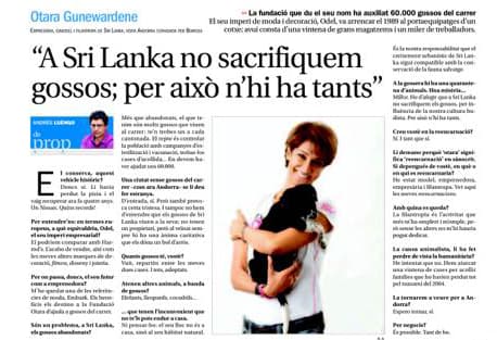 As featured in press in Andorra